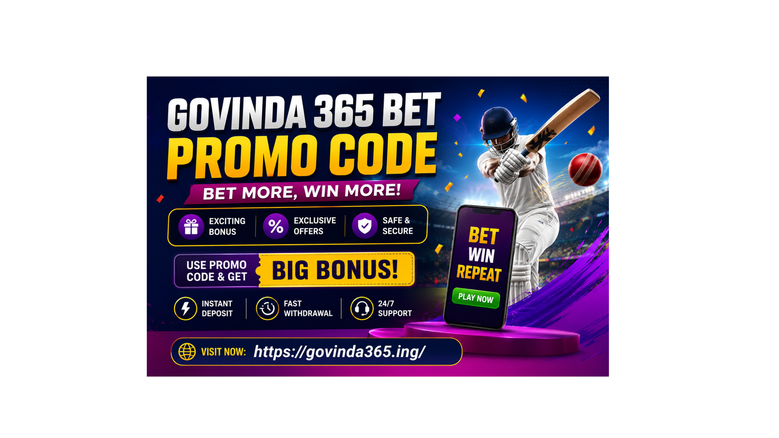 GOVINDA 365 BET Promo Code
